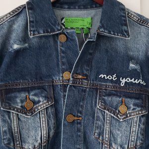 NWT:  Free People x Sandrine Rose “Not Yours” Denim Jacket